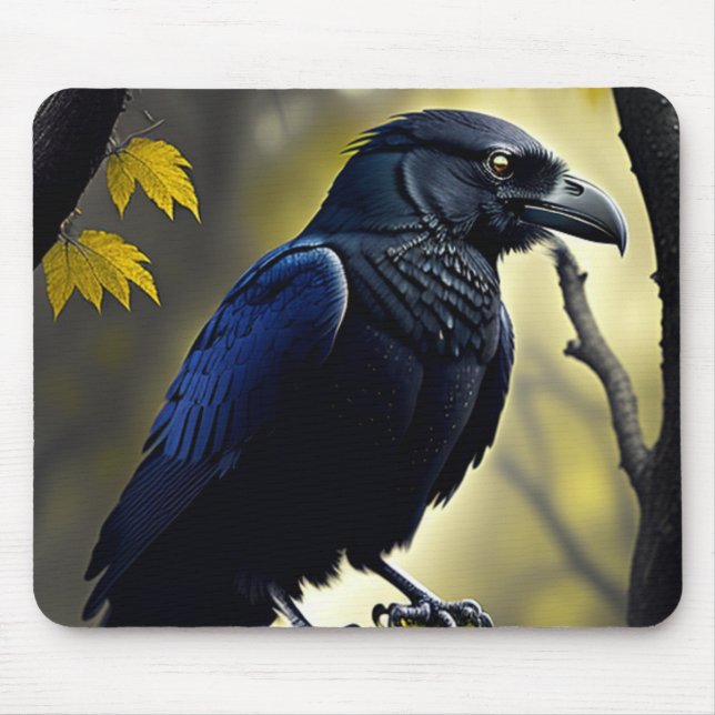 Rustic Raven - Natures Guardian Mouse Pad (Front)