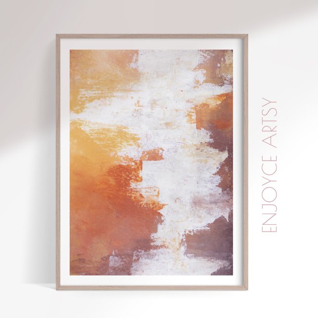 Rustic raw abstract painting fall wall art  (Creator Uploaded)