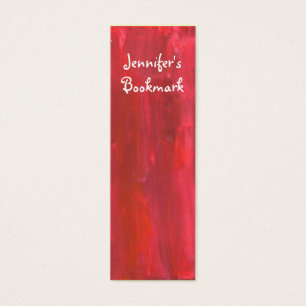 Rustic Red Abstract Bookmark