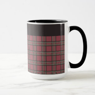 Rustic Red and Black Plaid Mug