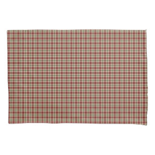 Rustic Red and Green Tartan Plaid Pillowcase