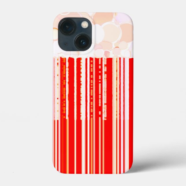 Rustic Red and White Case-Mate iPhone Case (Back)