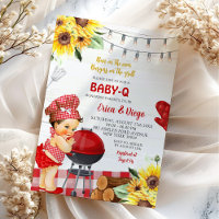 Rustic Red Backyard Baby-Q Mexican Girl Shower