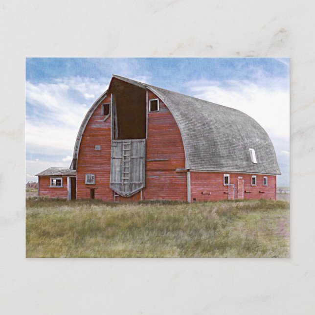Rustic Red Barn Postcard (Front)