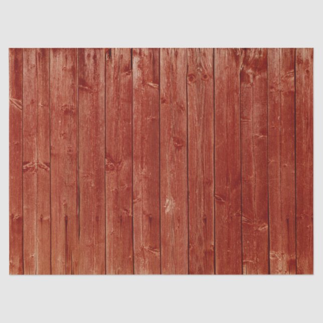 Rustic Red  Barnwood background  Decoupage Tissue Paper (Front)
