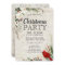 Rustic Red Bird Winter Greenery Birch Party