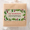 Rustic Red Green Holly Berry Wreath Address