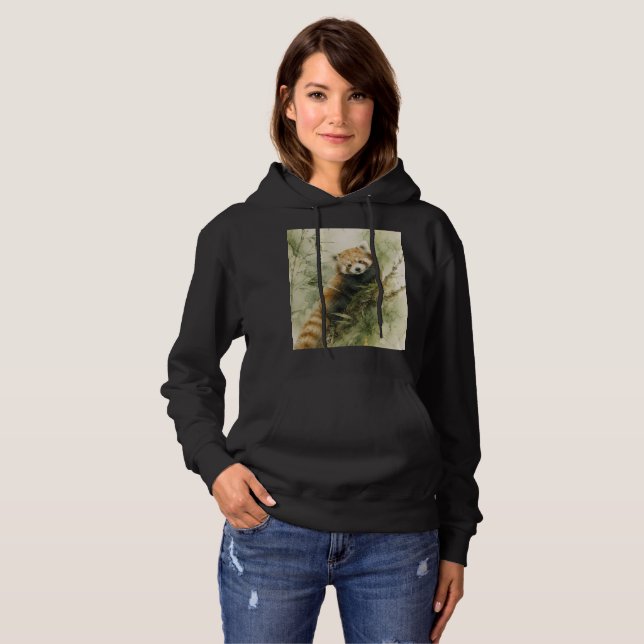 Rustic Red Panda Charm Hoodie (Front Full)