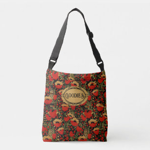 Rustic Red Poppy Vintage Wood Bridesmaid Tote Bag 
