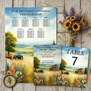 Rustic Redneck Countryside Wedding Invitation