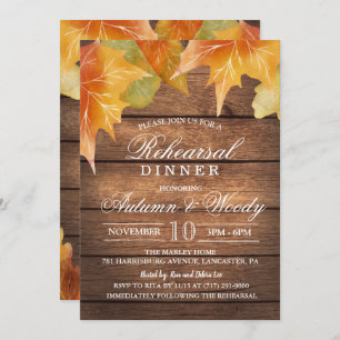 Rustic Rehearsal Dinner Invitation