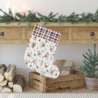 Rustic Reindeer Farmhouse Family Name Monogram