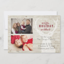 Rustic Reindeer Holiday Card