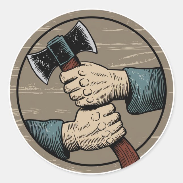 Rustic Relic 02 Classic Round Sticker (Front)