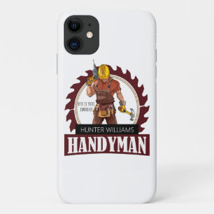 Rustic Repairman Construction Handyman Modern iPhone 11 Case