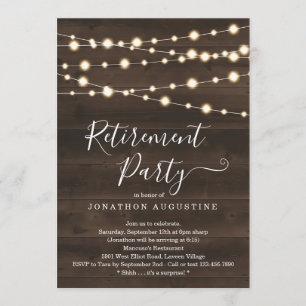 Rustic Retirement Party Invitation