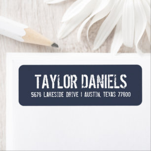 Rustic Return Address Labels   Editable Colours