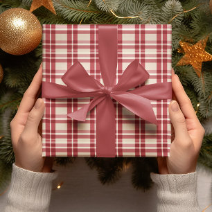 Rustic Reverie   Embracing the Farmhouse Red Plaid Wrapping Paper
