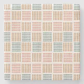 Rustic Rhythm Plaid – Modern Boho  Stone Coaster