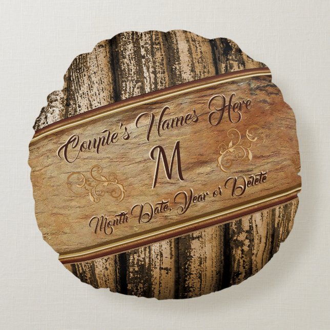 Rustic Ring Bearer Pillow or Rustic Wedding Gifts (Front)