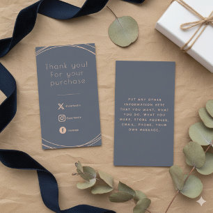 Rustic rings, insert Card for customer orders.