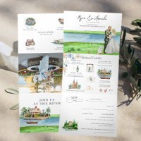 Rustic River Alexandria Bay Wedding