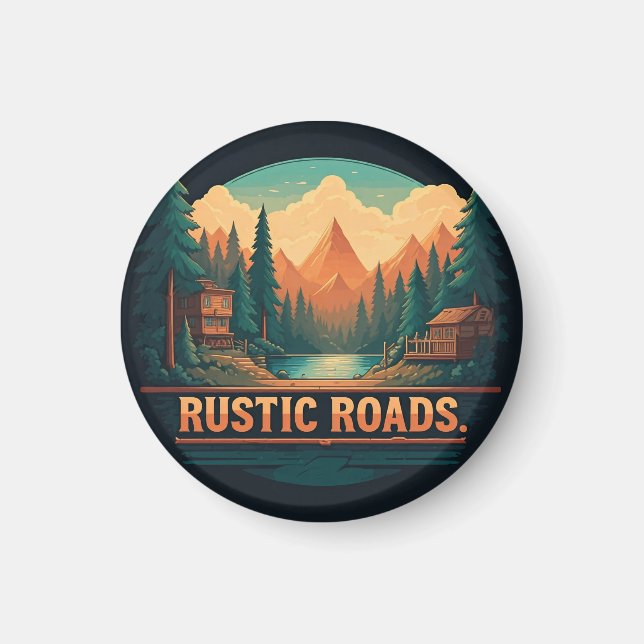 Rustic Roads  Magnet (Front)