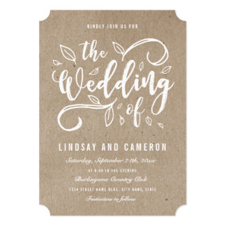 Kraft Paper Invitations Announcements Kraft Paper Invitations Announcements