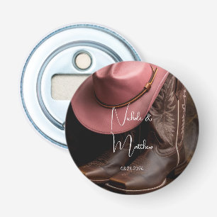 Rustic Romance Wedding Gift Bottle Opener