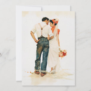 Rustic Romance Wedding Illustration