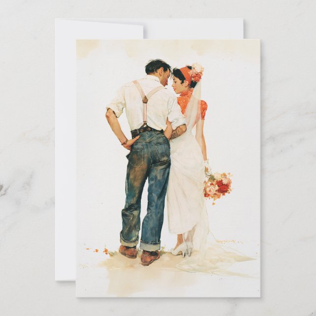  Rustic Romance Wedding Illustration (Front)