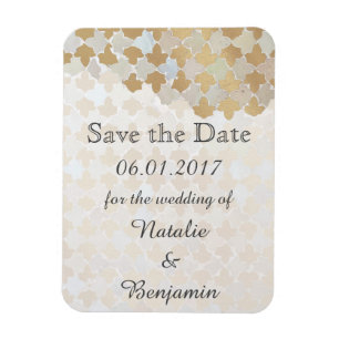 Rustic Romance Wedding Save the Date Magnet