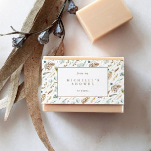 Rustic Romantic Soap Belly Band Label Wrap Invitation Belly Band