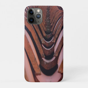 Rustic Roof Tiles with Unique Perspective iPhone 11 Pro Case
