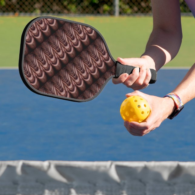 Rustic Roof Tiles with Unique Perspective   Pickleball Paddle (Insitu)
