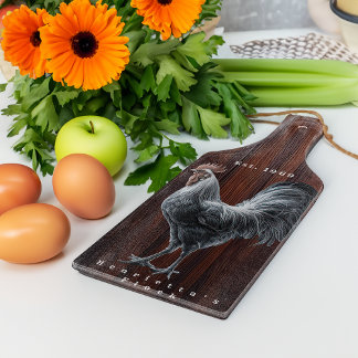 Rustic Rooster Farmhouse Cutting Board