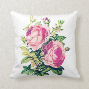 RUSTIC Rose, ANTIQUE Floral Design Cushion