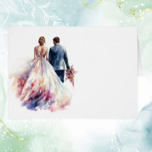 Rustic Rose Boho Floral Wedding Table Card