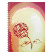 Rustic Rose Spiral Notebook