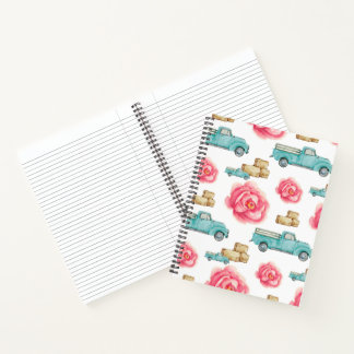 Rustic Rose Spiral Notebook