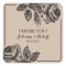 Rustic Roses Thank You Wedding Favour Stickers