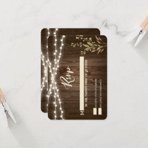 Rustic RSVP Cards
