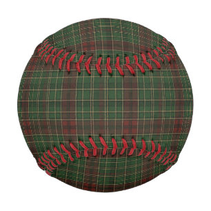 Rustic, rugged outdoors red/green plaid baseball