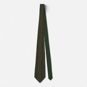 Rustic, rugged outdoors red/green plaid tie