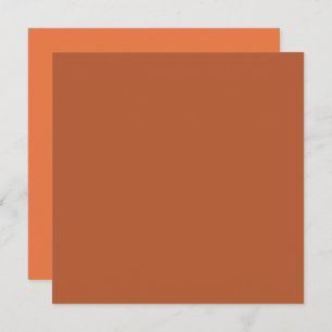 Rustic Rust Brown Solid Colour Card