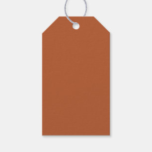 Rustic Rust Brown Solid Colour Gift Tags