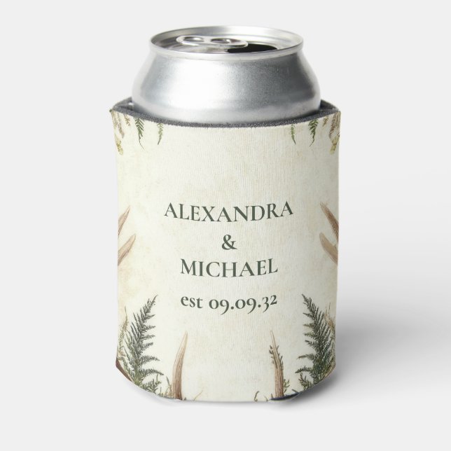 Rustic Rustic Antler Woodland Can Cooler (Can Back)