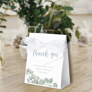 Rustic Sage Green Eucalyptus Wedding Favour Box