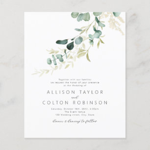 Rustic sage greenery budget all in one wedding