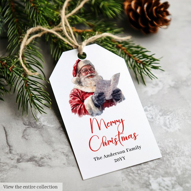 Rustic Santa Claus Vintage Christmas Gift Tag Idea (Rustic Santa Claus Vintage Christmas Gift Tag Idea

)